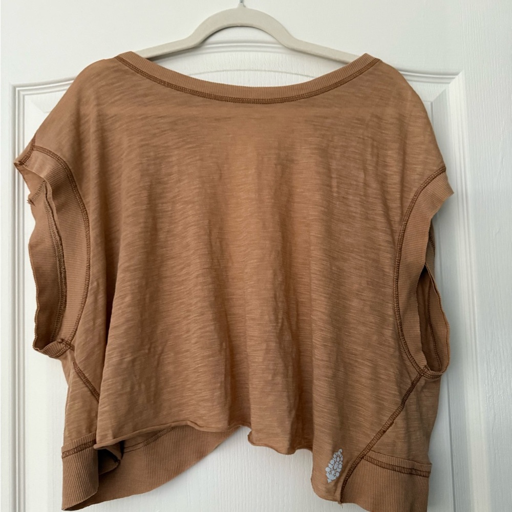 Free People Brown My Time Tee